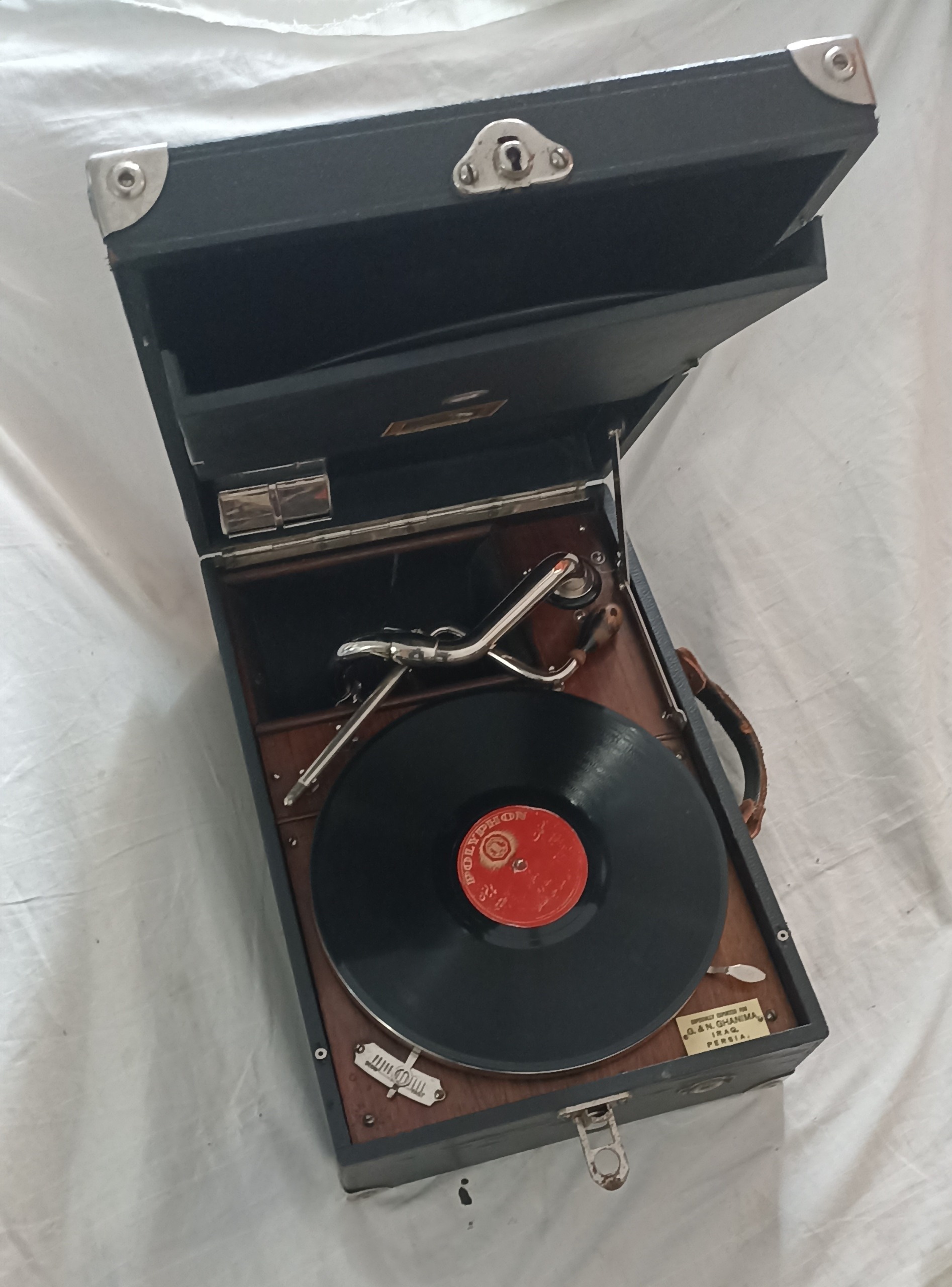 گرامافون HIS MASTERS VOISE هندلی کوکی انگلیسی