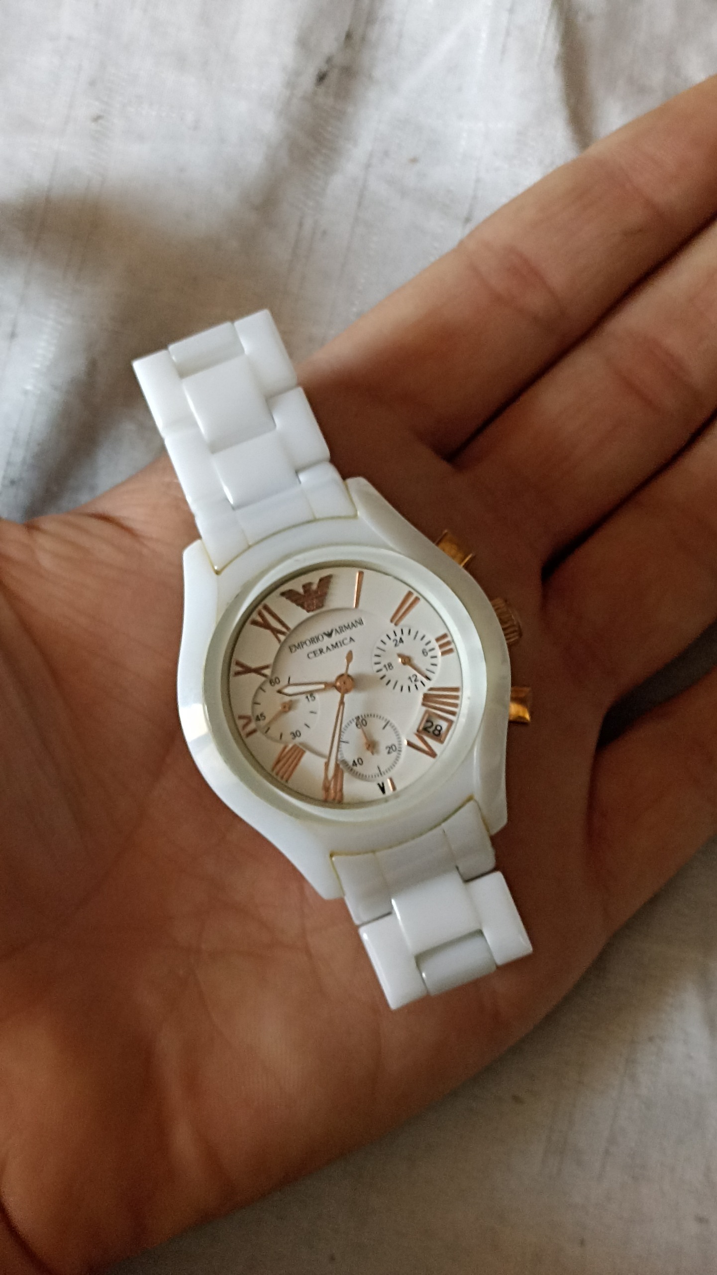 ساعت مچی زنانه سرامیکی اصلی 3موتوره