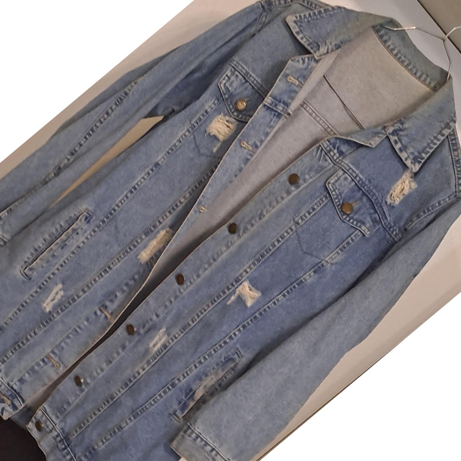 کت جین آبی روشن زنانه