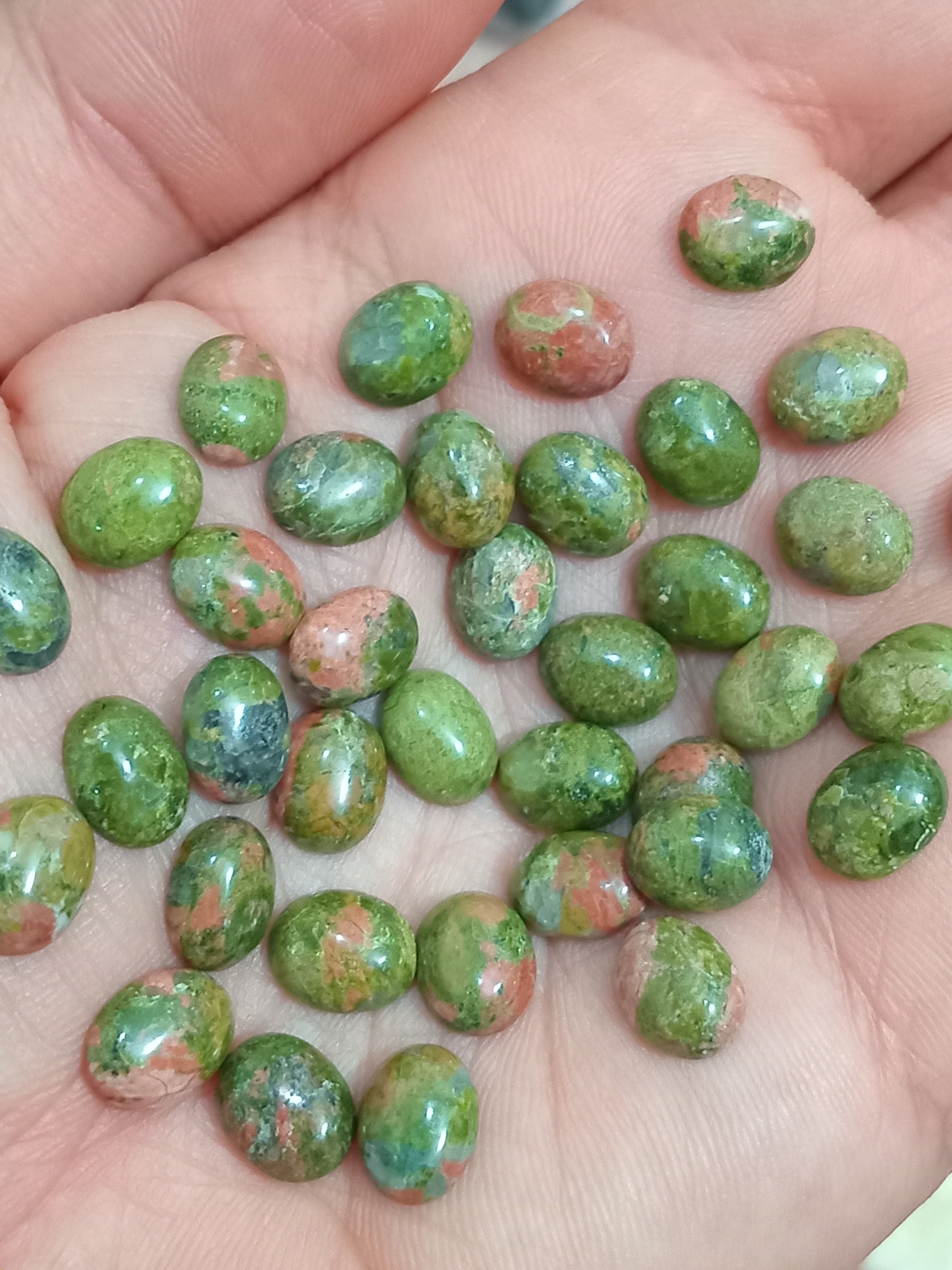 اوناکیت نگین انگشتر سنگ اوناکیت طبیعی سایز1