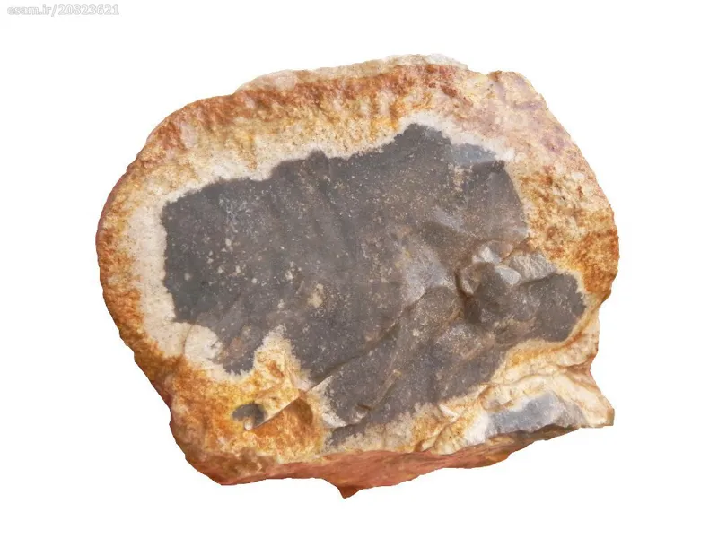 سنگ راف عقیق و جاسپر مشکی کد17 - j3