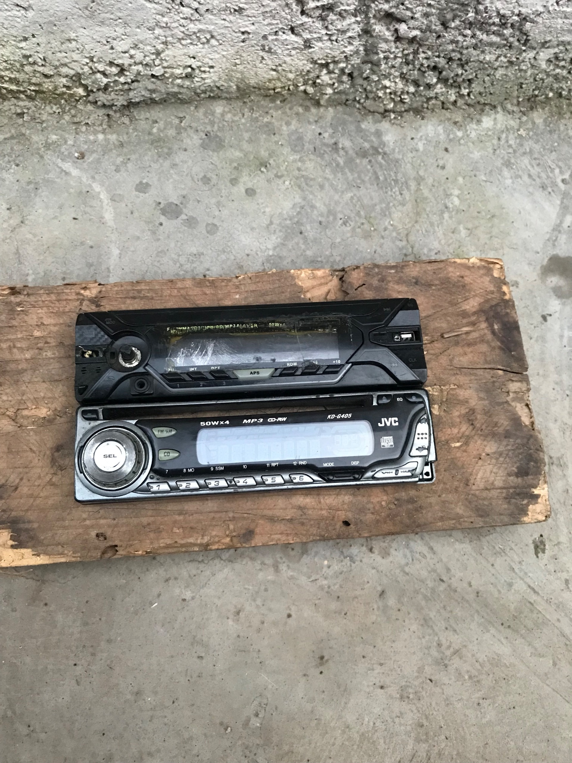 یک جفت پنل ضبط ماشین JVC