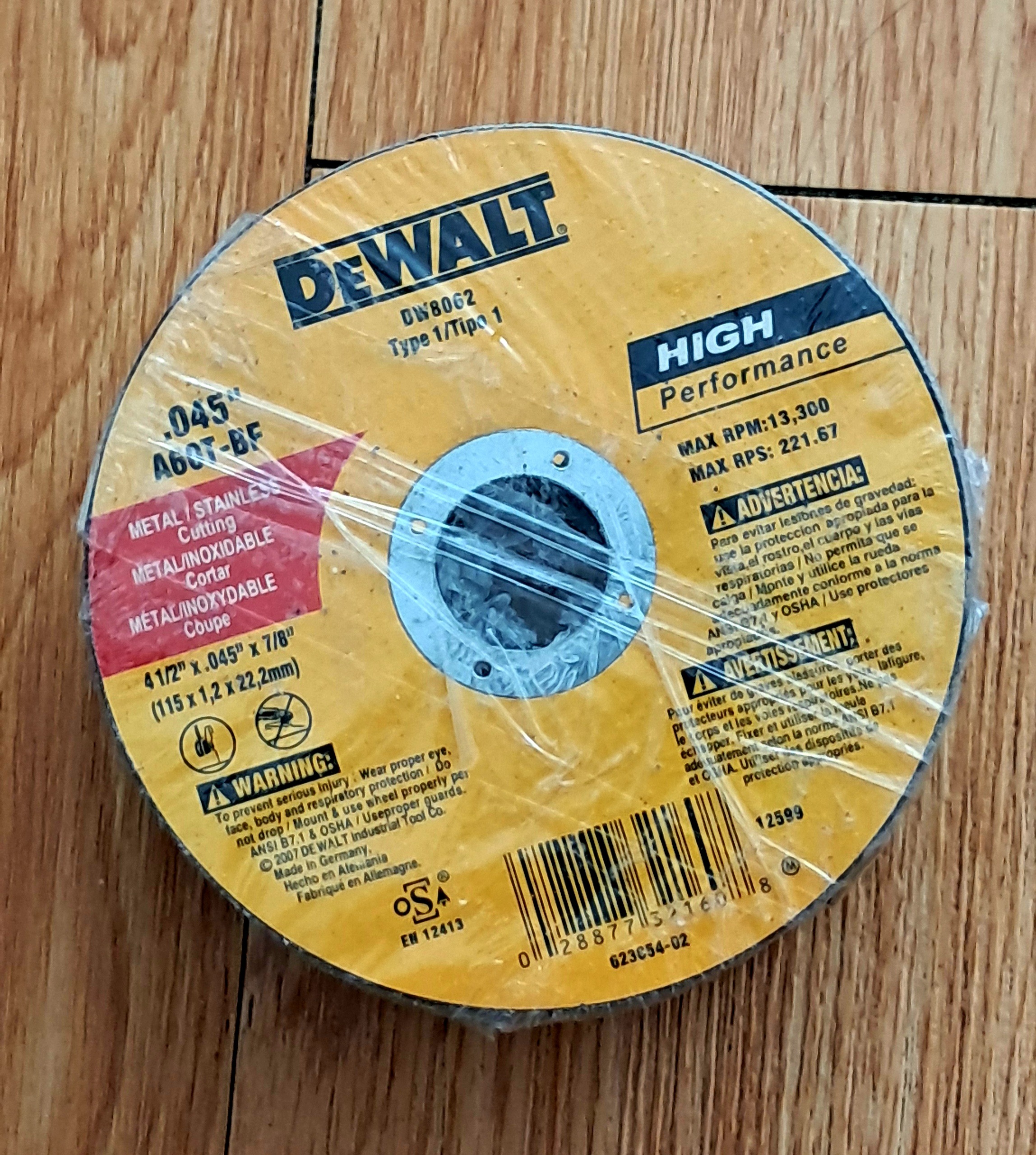 صفحه برش استیل بر دیوالت اصلی سایز 115 المانی