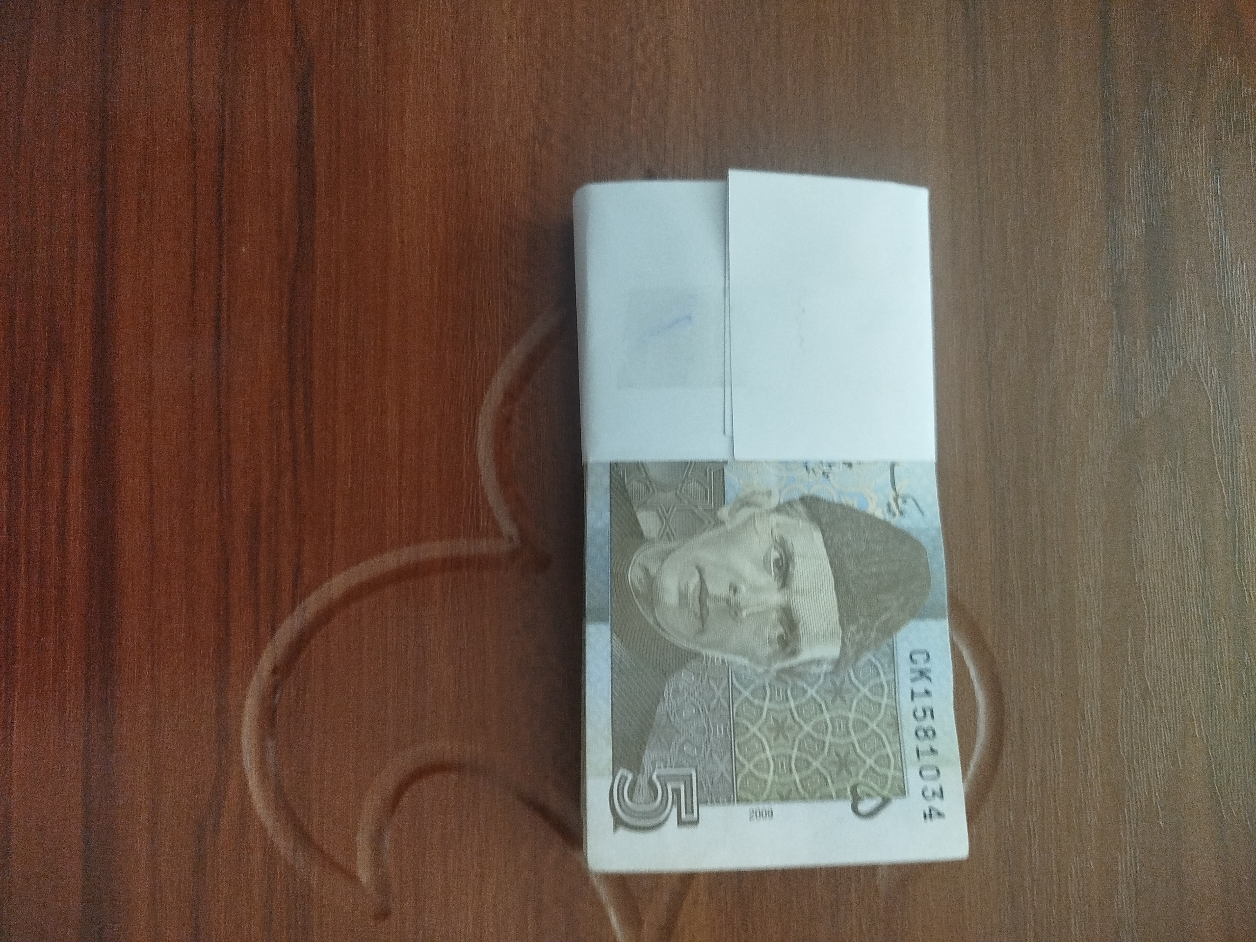 صدبرگ اسکناس پاکستان 5روپیه کاملا نو