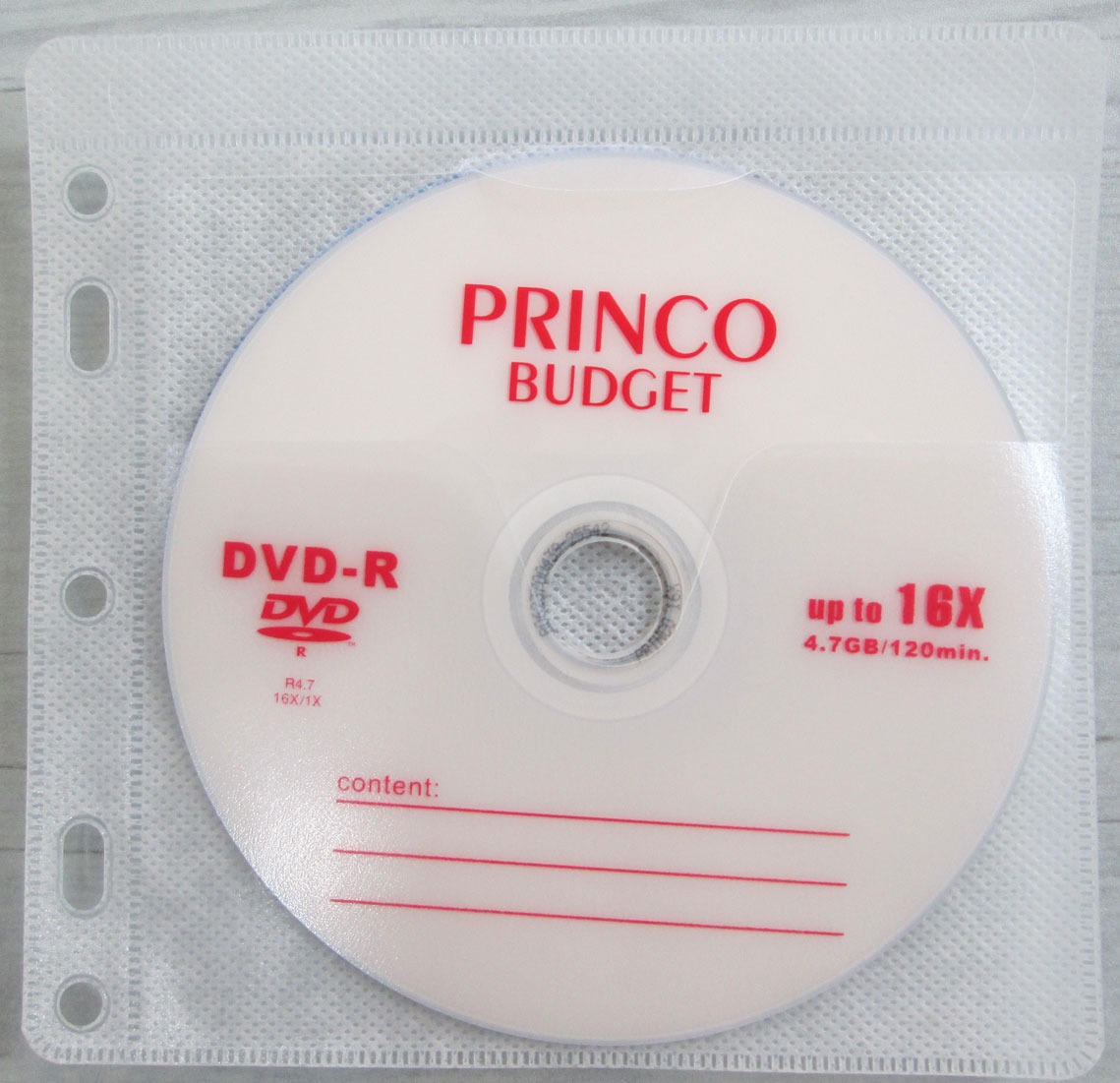 DVD خام پرینکو بسته 8 عددی به همراه پاکت ضدخش