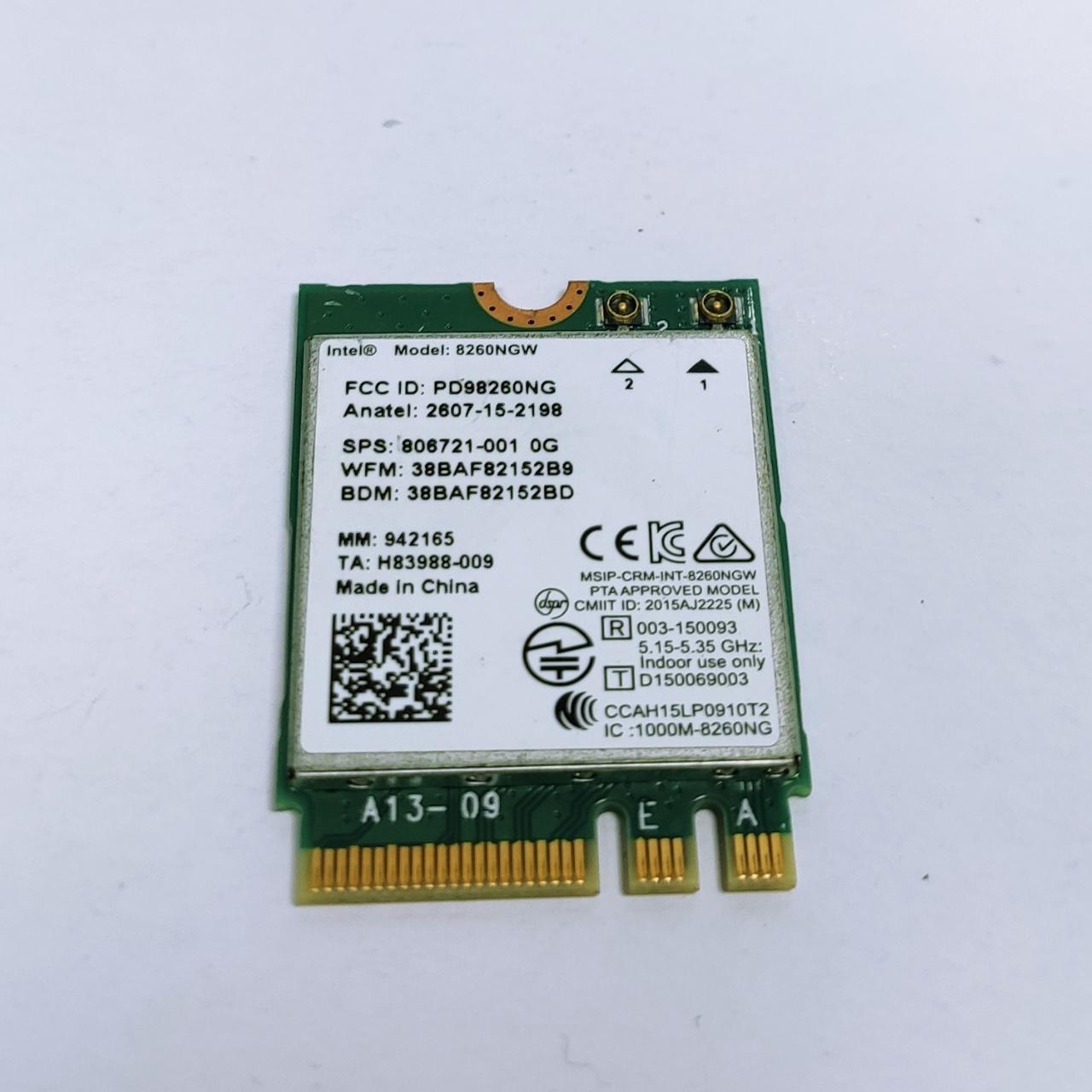 کارت wifi و بلوتوث دو باند intel