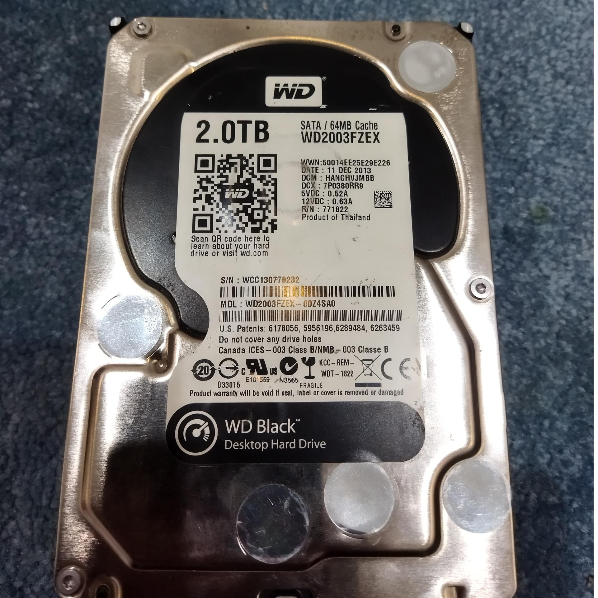 هارد وسترن دیجیتال Black 2TB