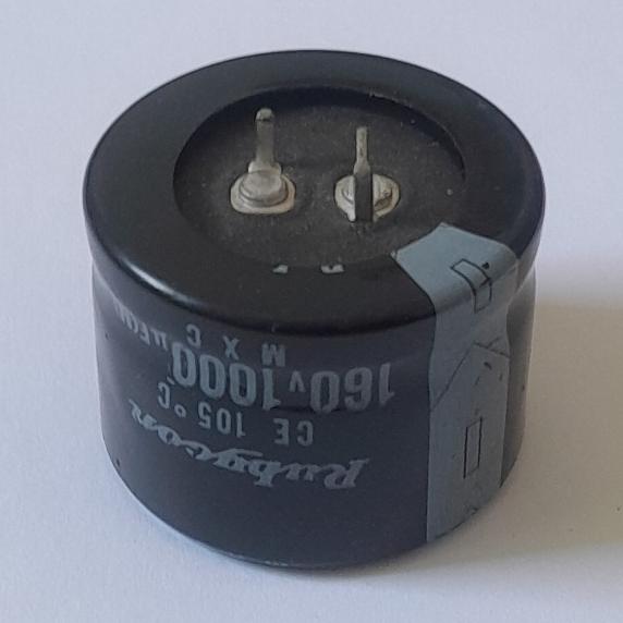 خازن 1000uf 160v مارک Rubycon