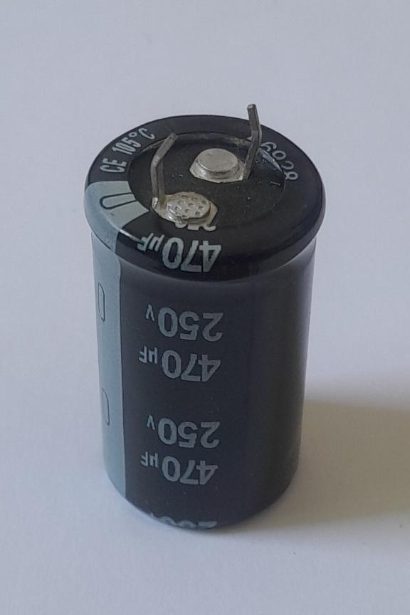 خازن 470uf 250v مارک nichicon