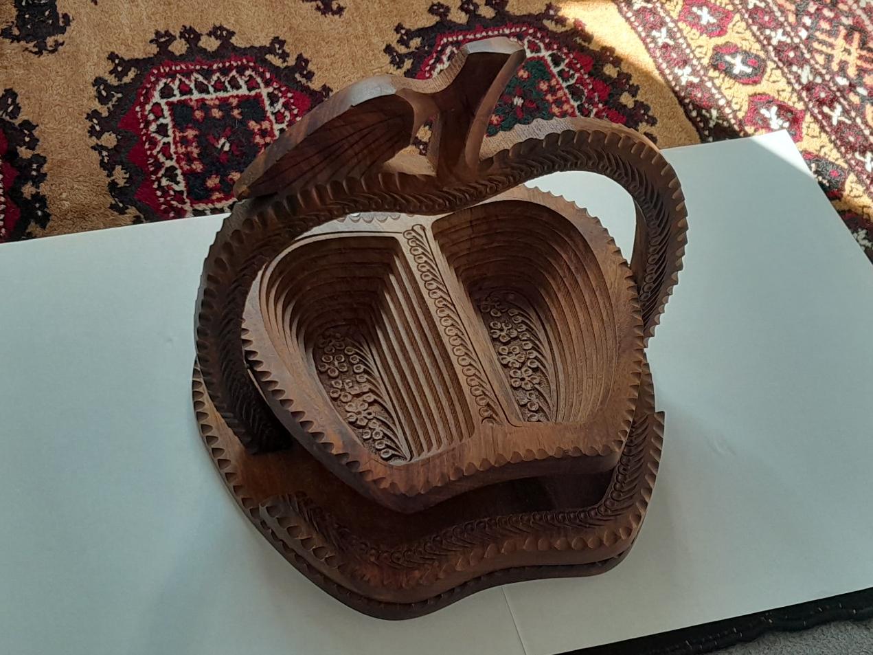 ظرف چوبی زیبا ساخت ترکیه