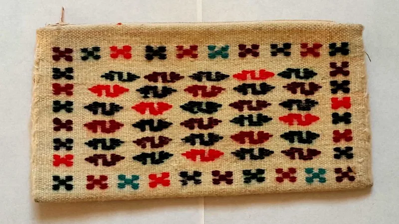 کیف پول سنتی ترکمن دست ساز 22x11cm
