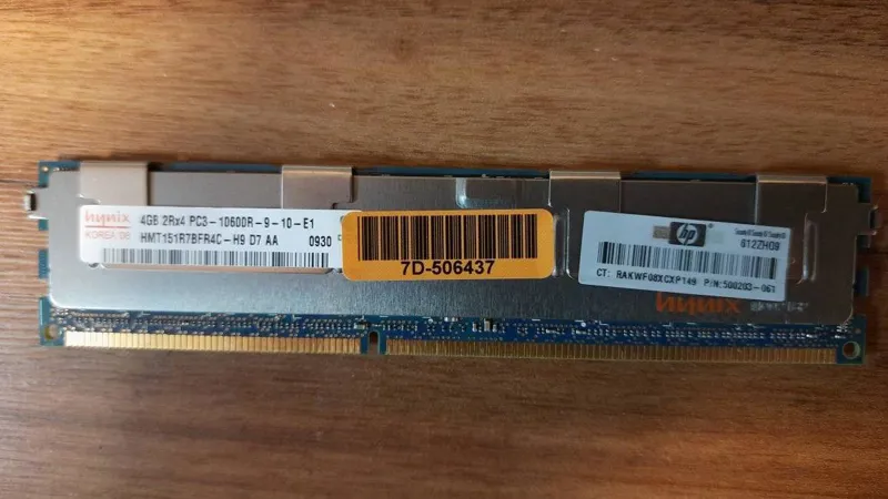 رم سرور RAM 4G DDR3 10600R ECC
