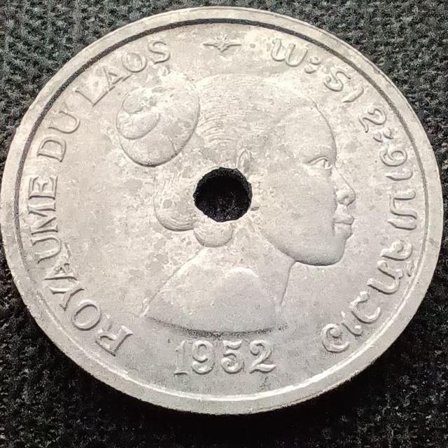 سکه 10 سنت لائوس سال 1952