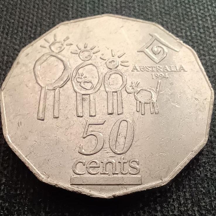 سکه 50 پنی استرالیا سال 1994