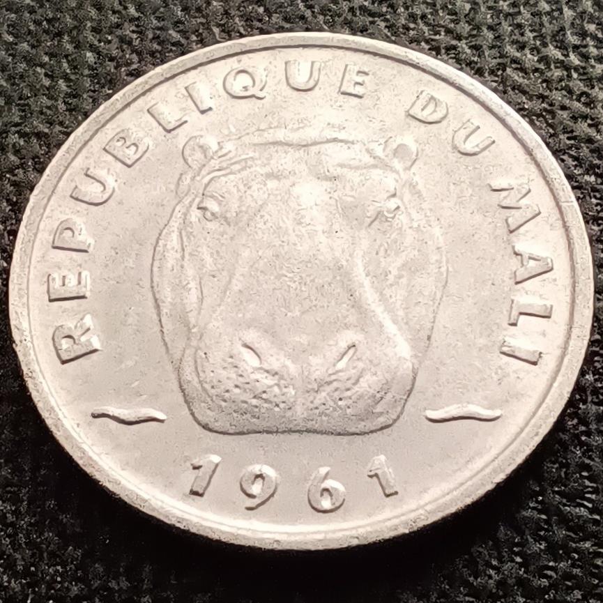 سکه 5 فرانک مالی سال 1961