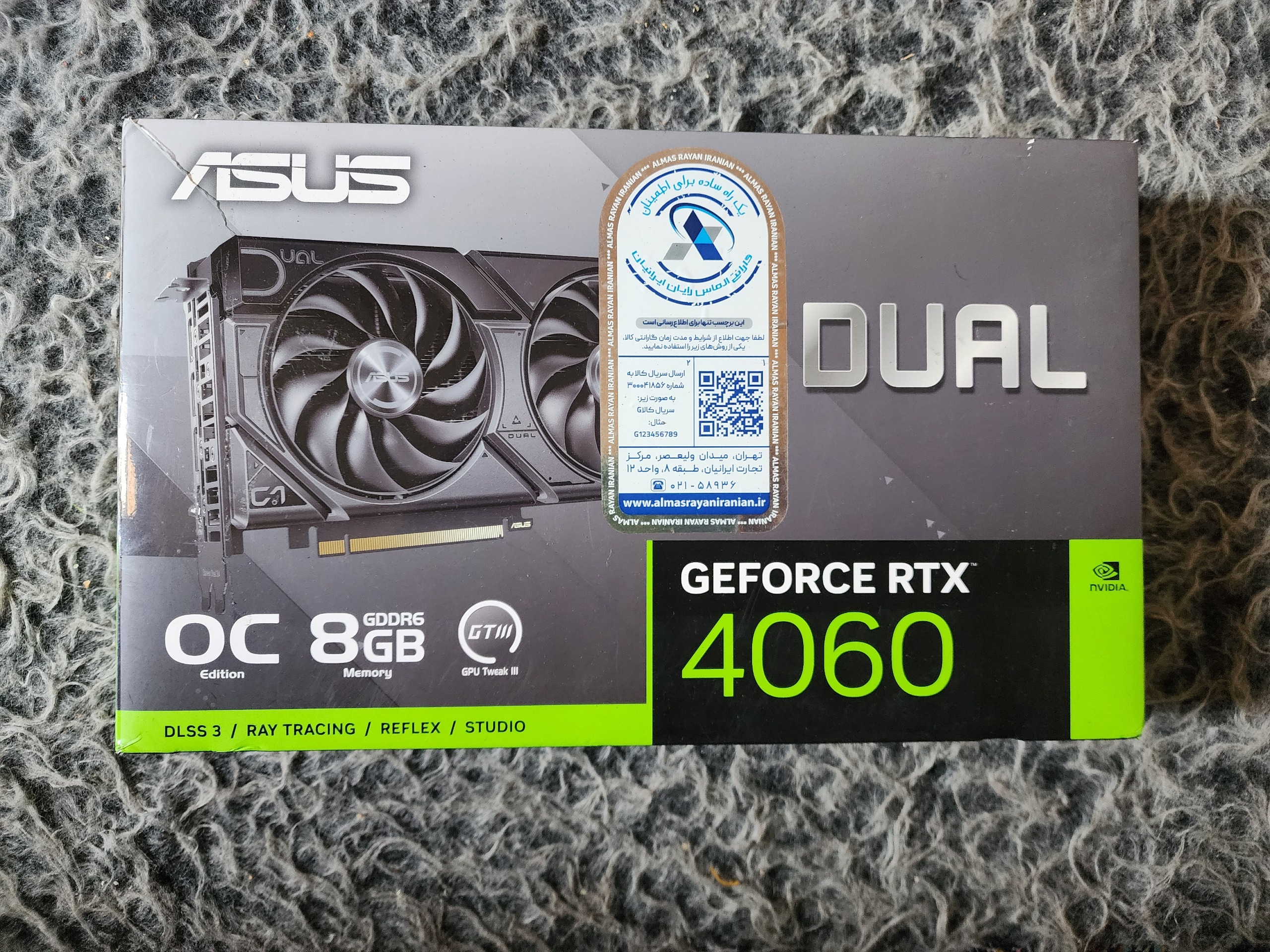 کارتن و جعبه خالی گرافیک ASUS RTX 4060