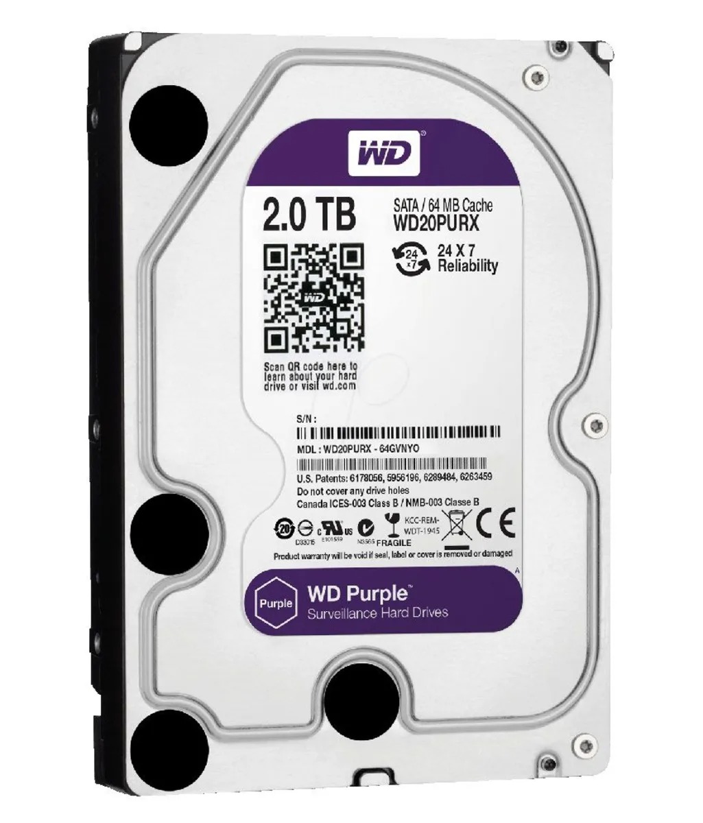 هارددیسک اینترنال 2 ترابایت وسترن دیجیتال Purple