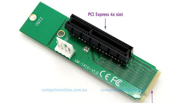 تبدیل m2 مادربرد به پرت pci e