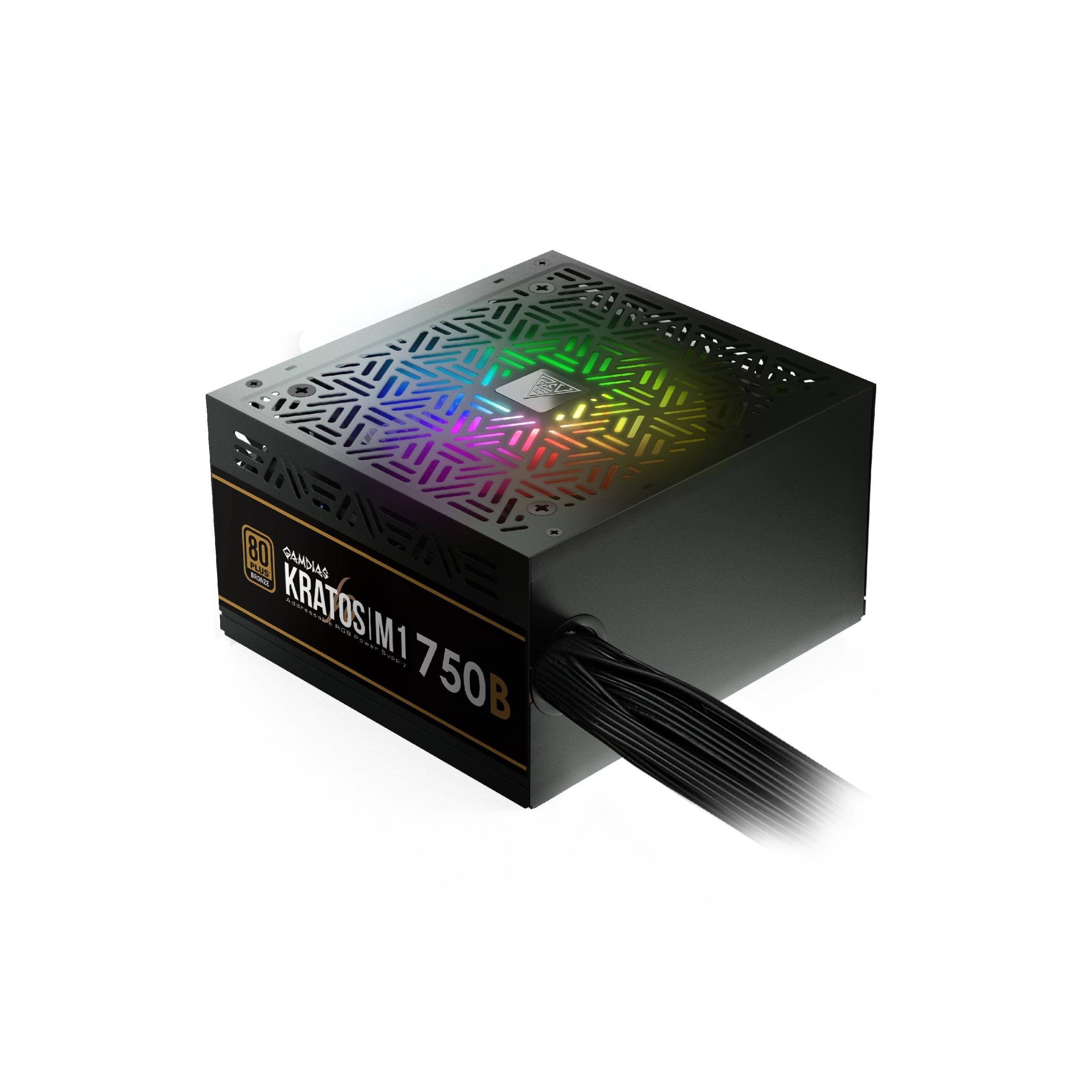 پاور 750 وات گیم دیاس gamdias kratos m1 750 rgb