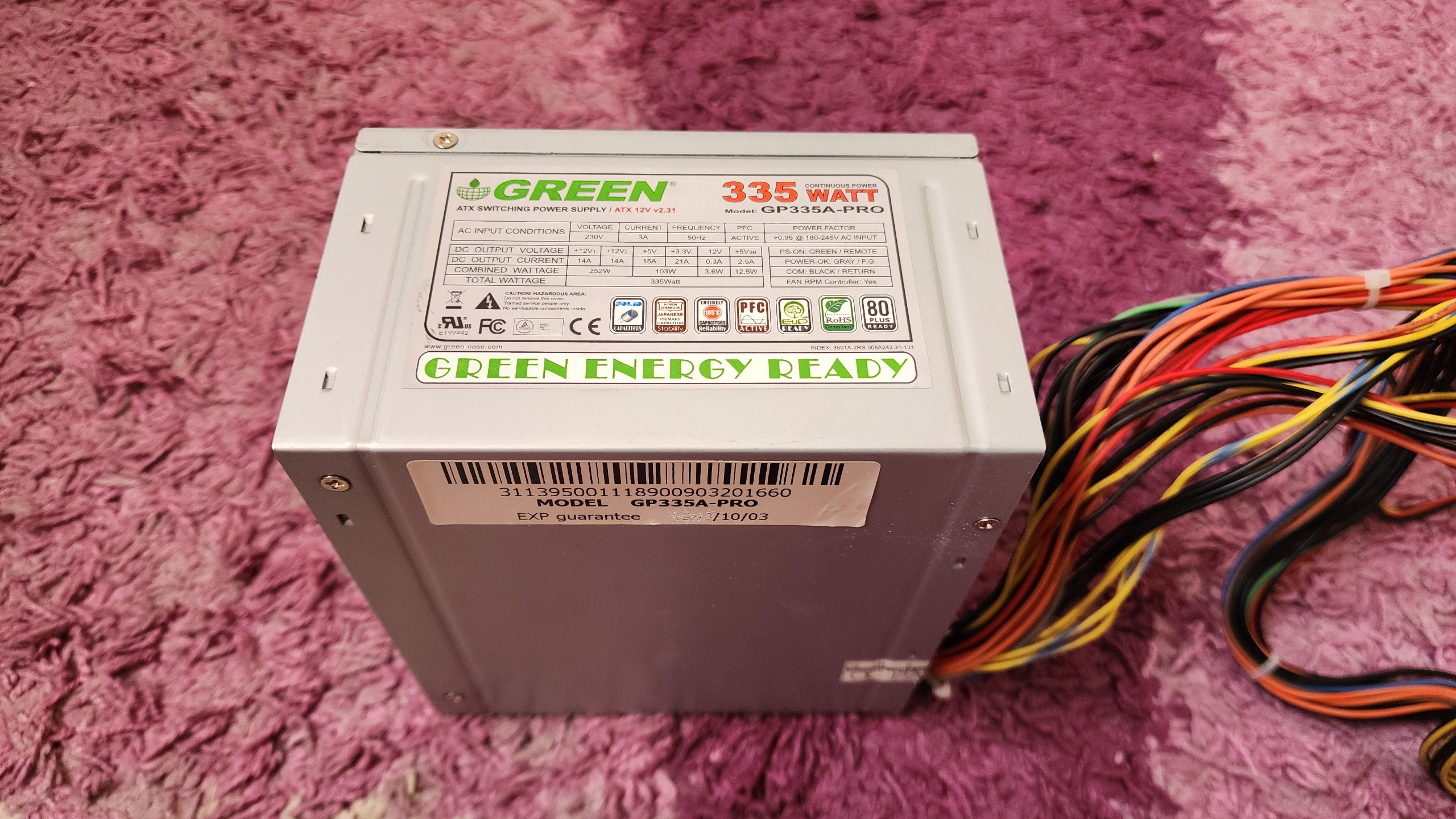 پاور 335 وات گرین green 335 pro