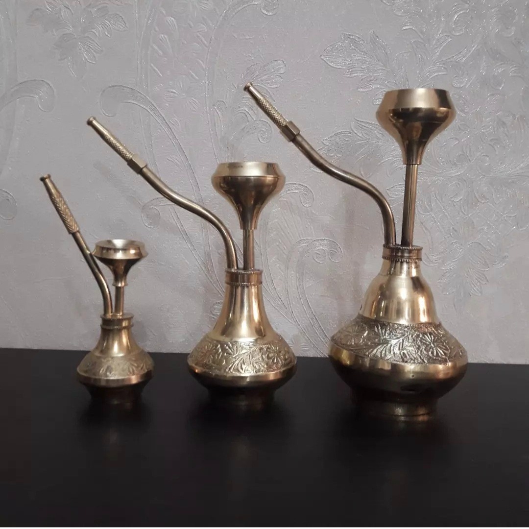 ست قلیون برنجی دکوری شیک نو اک