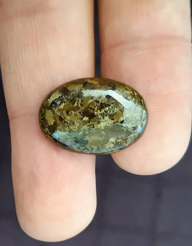 نگین سنگ برنزیت طبیعی