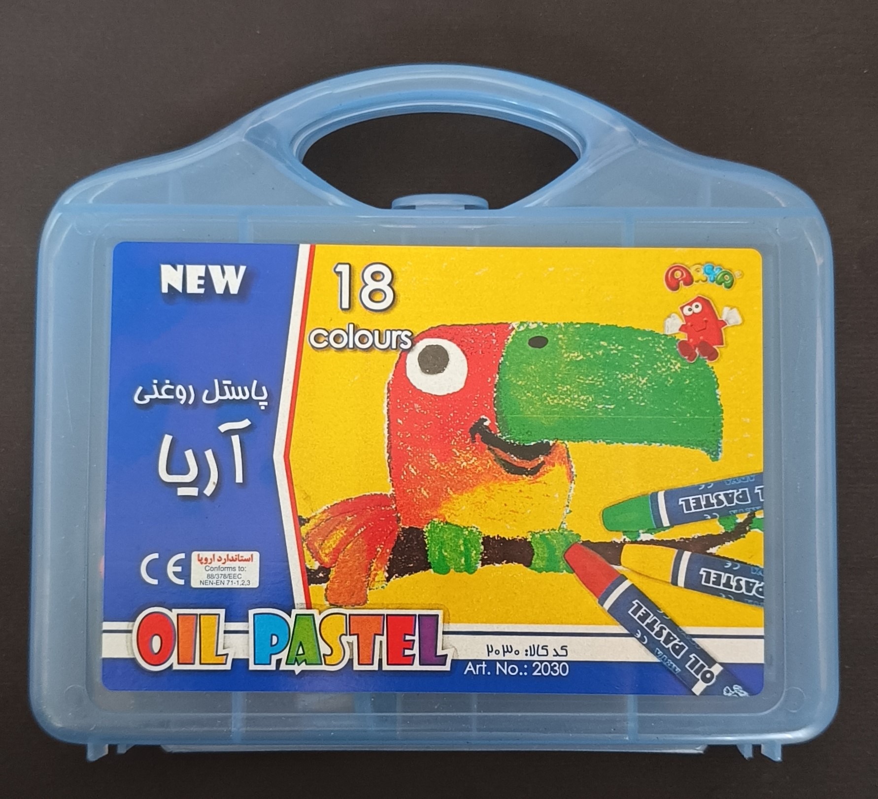 پاستل 18 رنگ آریا