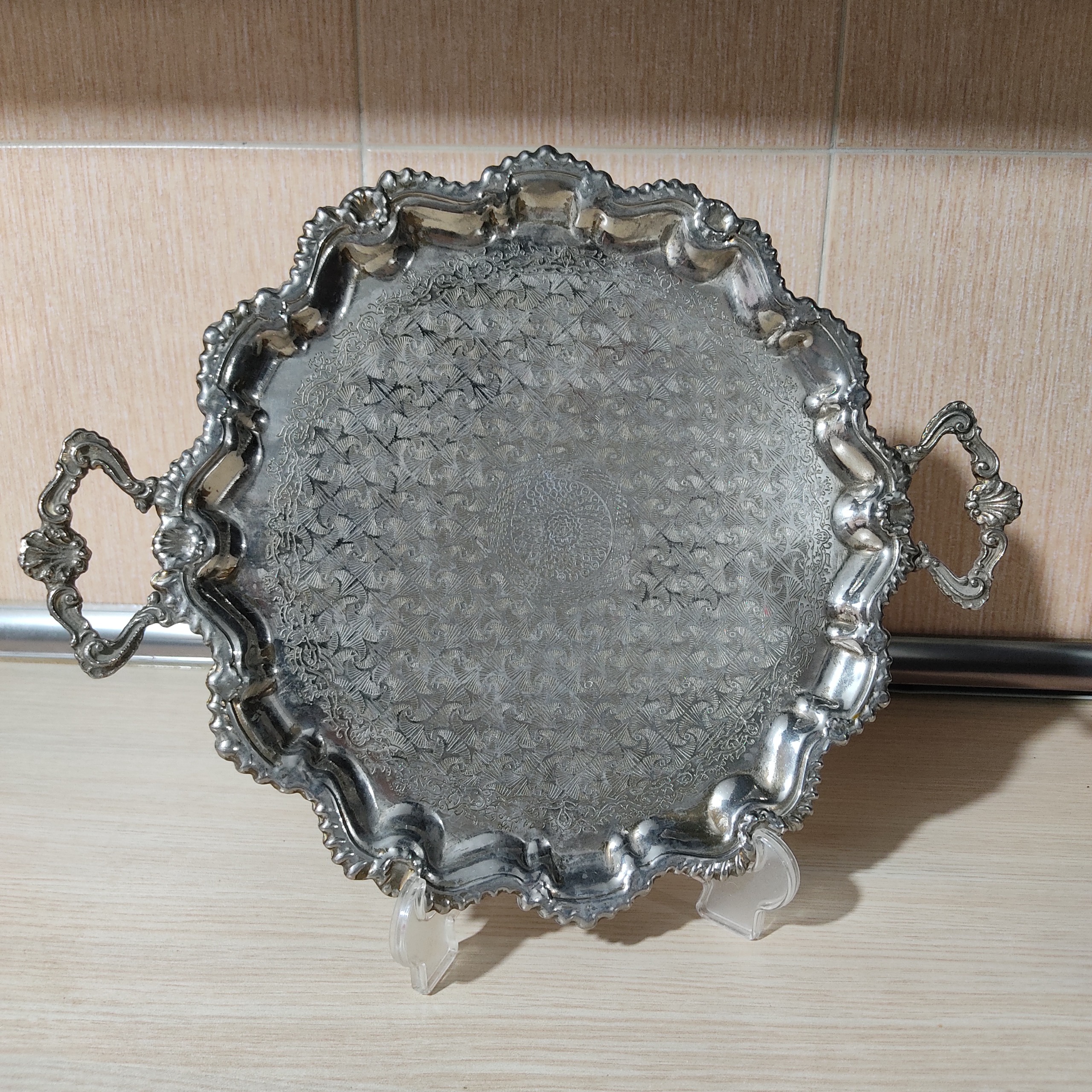 سینی برنجی قدیمی