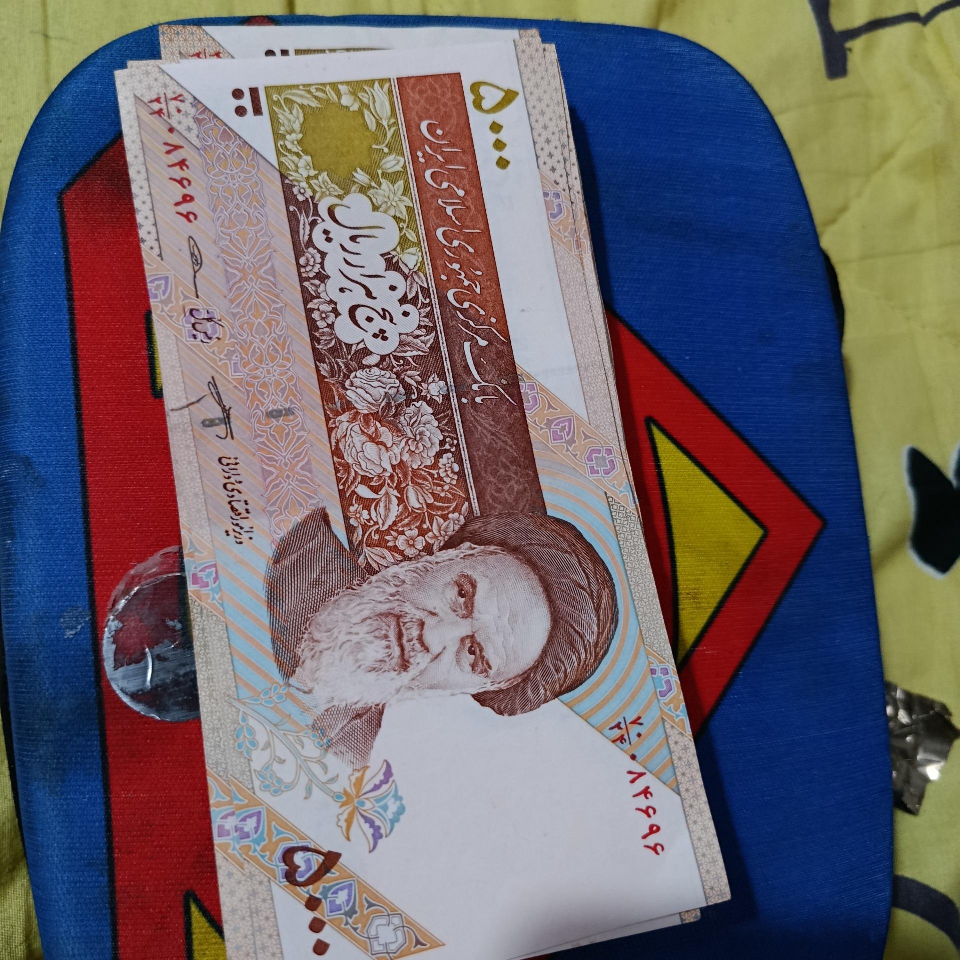 اسکناس 500تومنی نو 22عدد