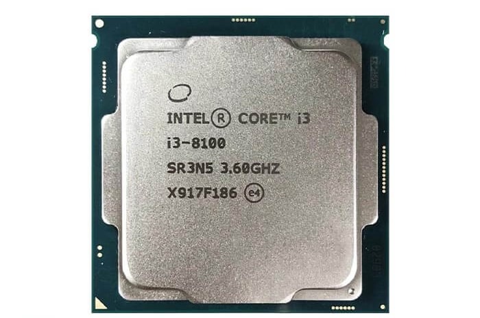 سی پی یو   Intel Core i3 8100 Tray