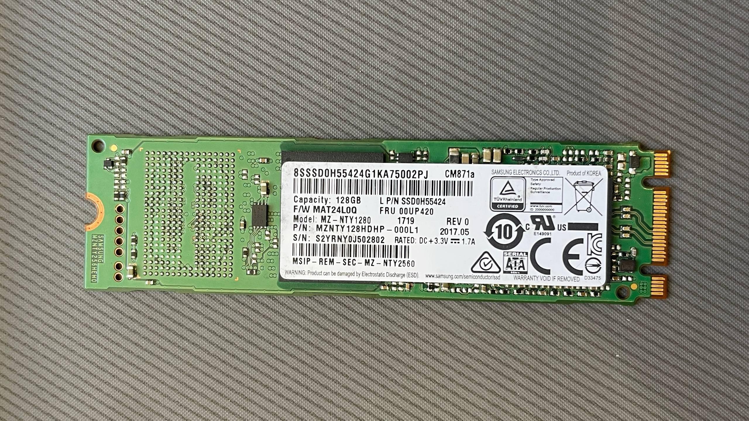 هارد SSD 128GB SATA M.2 2280 سامسونگ