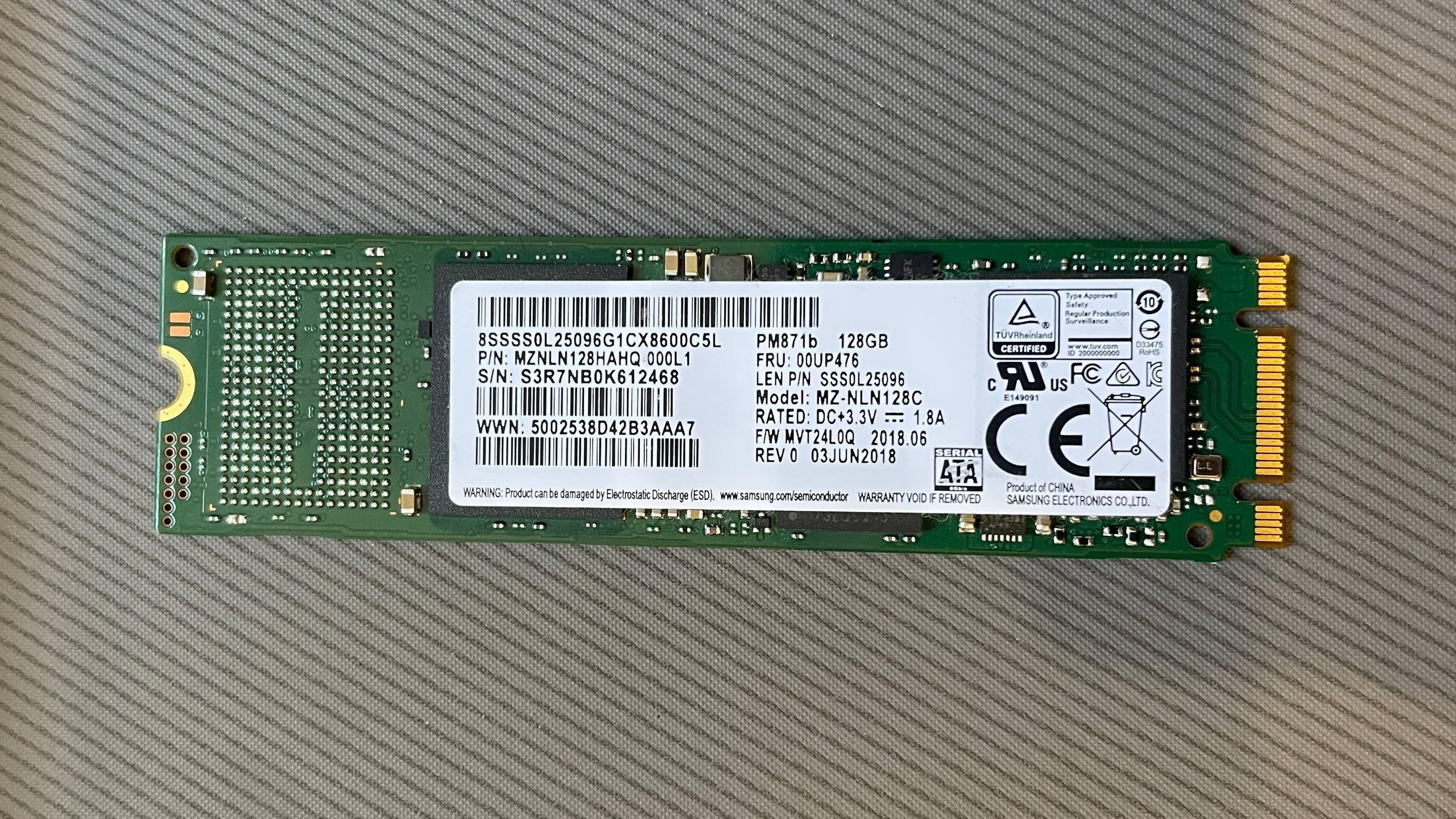 هارد SSD 128GB SATA M.2 2280 سامسونگ