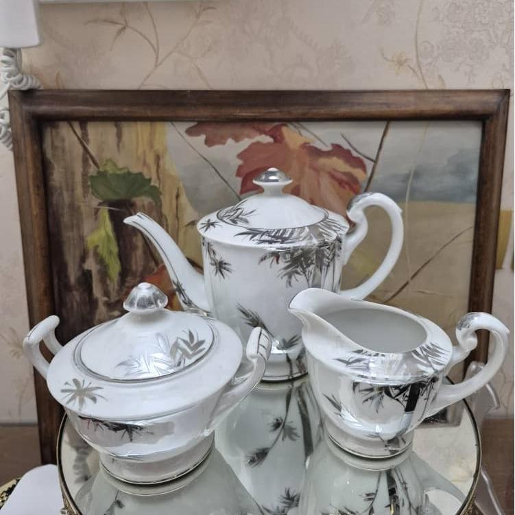 ست قوری و قندان و شکر ریز