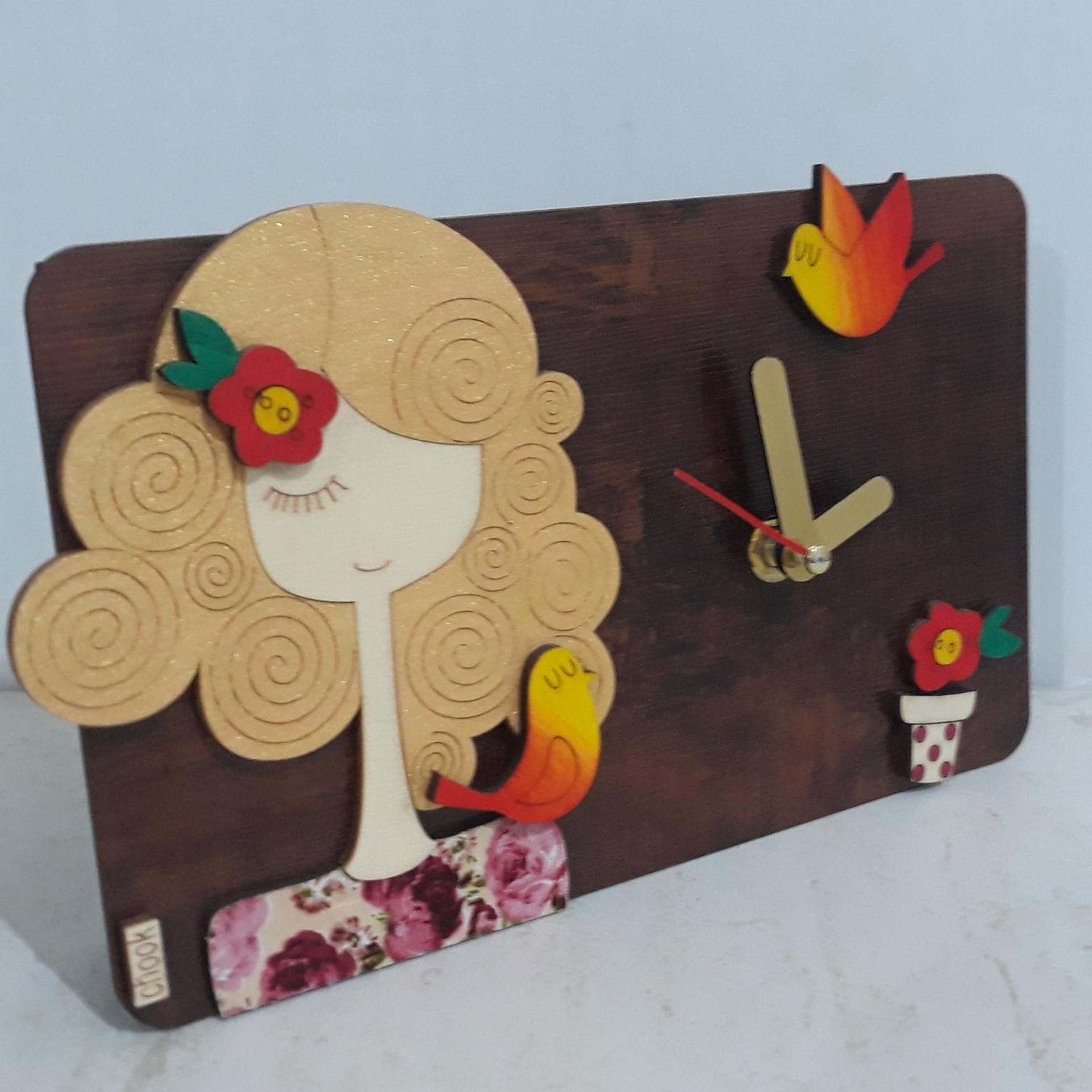 ساعت رومیزی چوبی chook