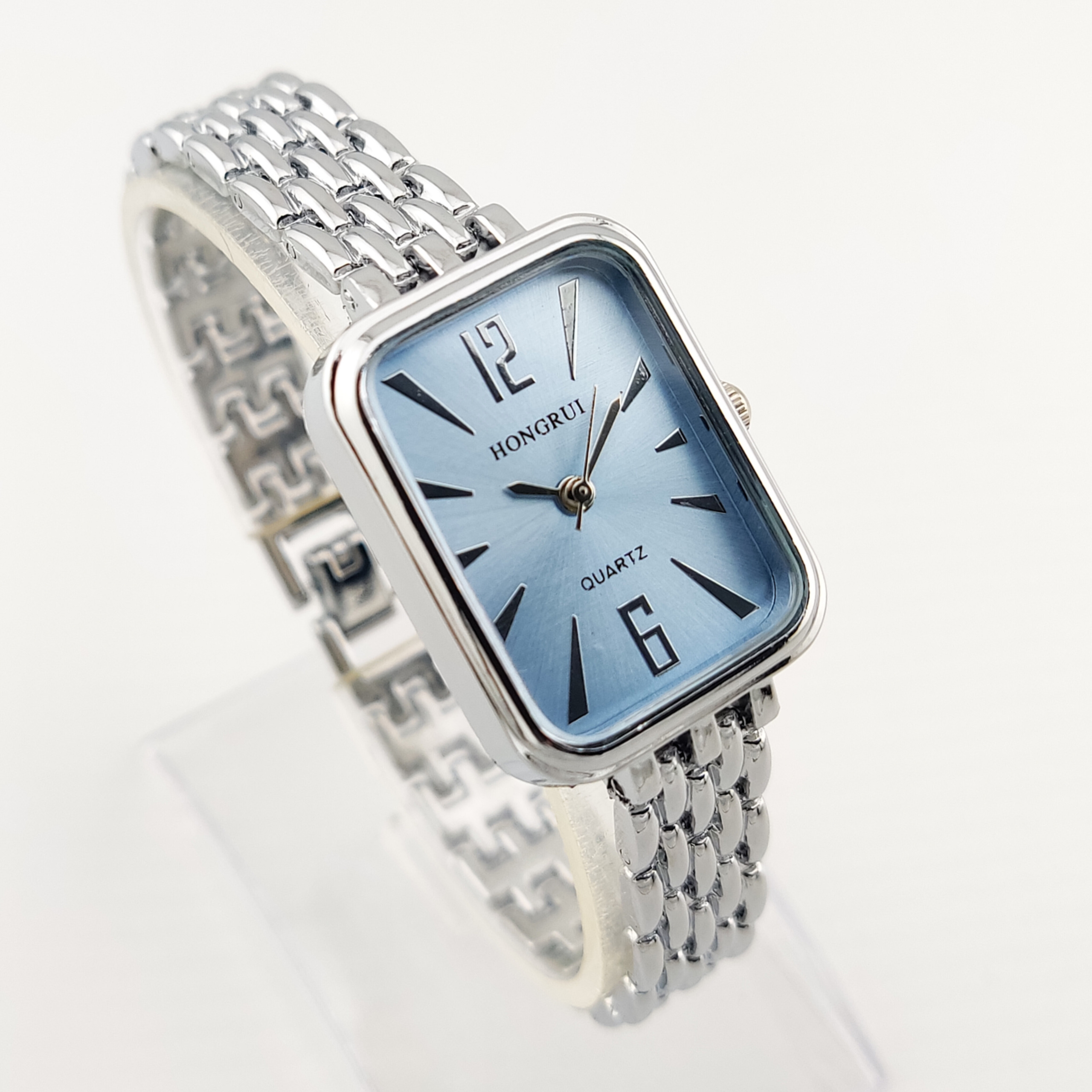 ساعت زنانه استیل دستبندی نقره ای ضدآب