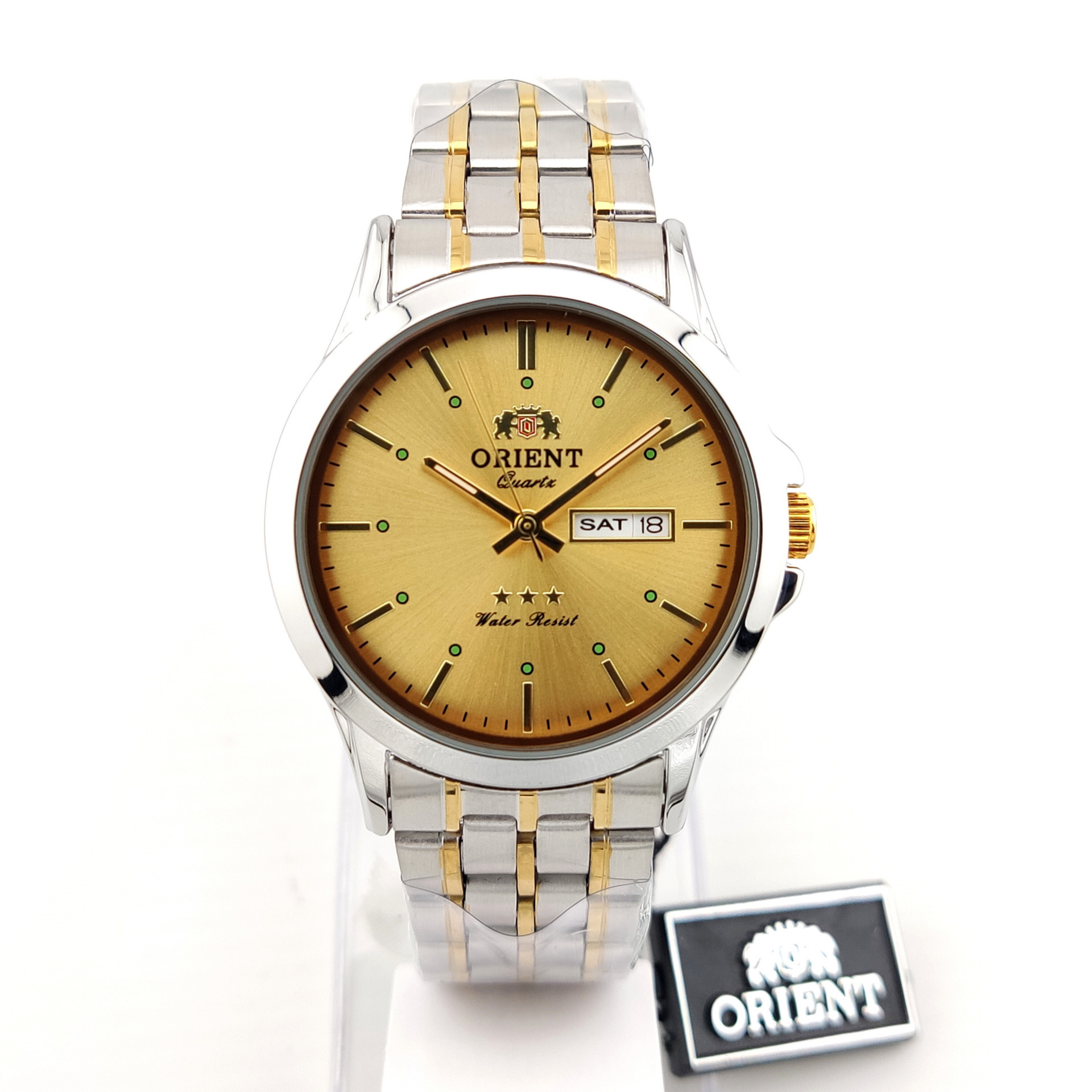 ساعت مردانه ORIENT دو تقویم عربی انگلیسی ضدآب
