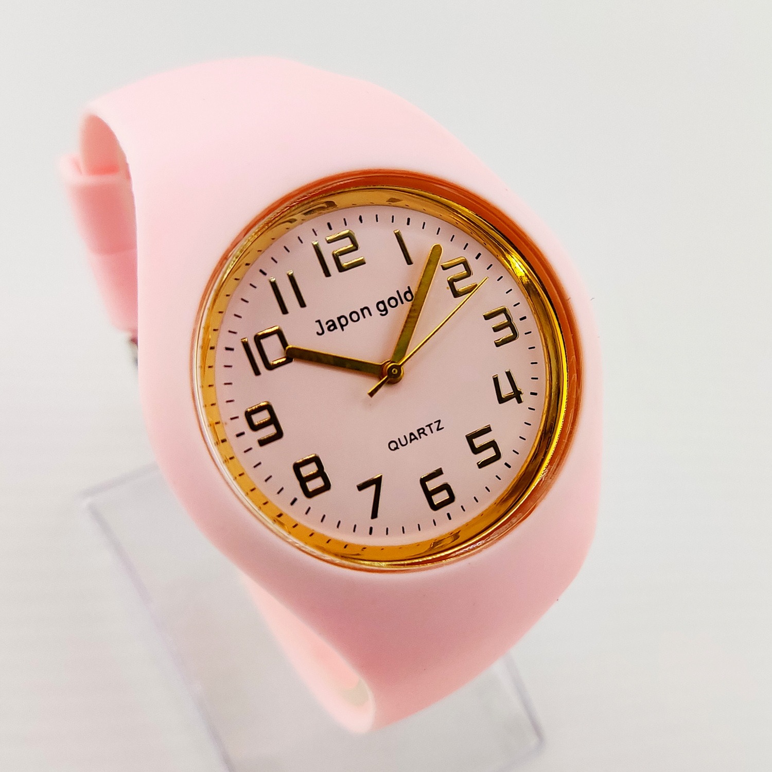 ساعت زنانه JAPON GOLD مدل آیس بند سیلیکون