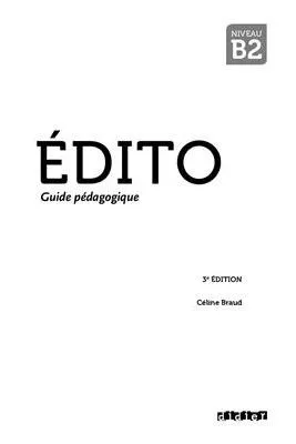 Édito. Guide pédagogique (آموزش زبان فرانسه)