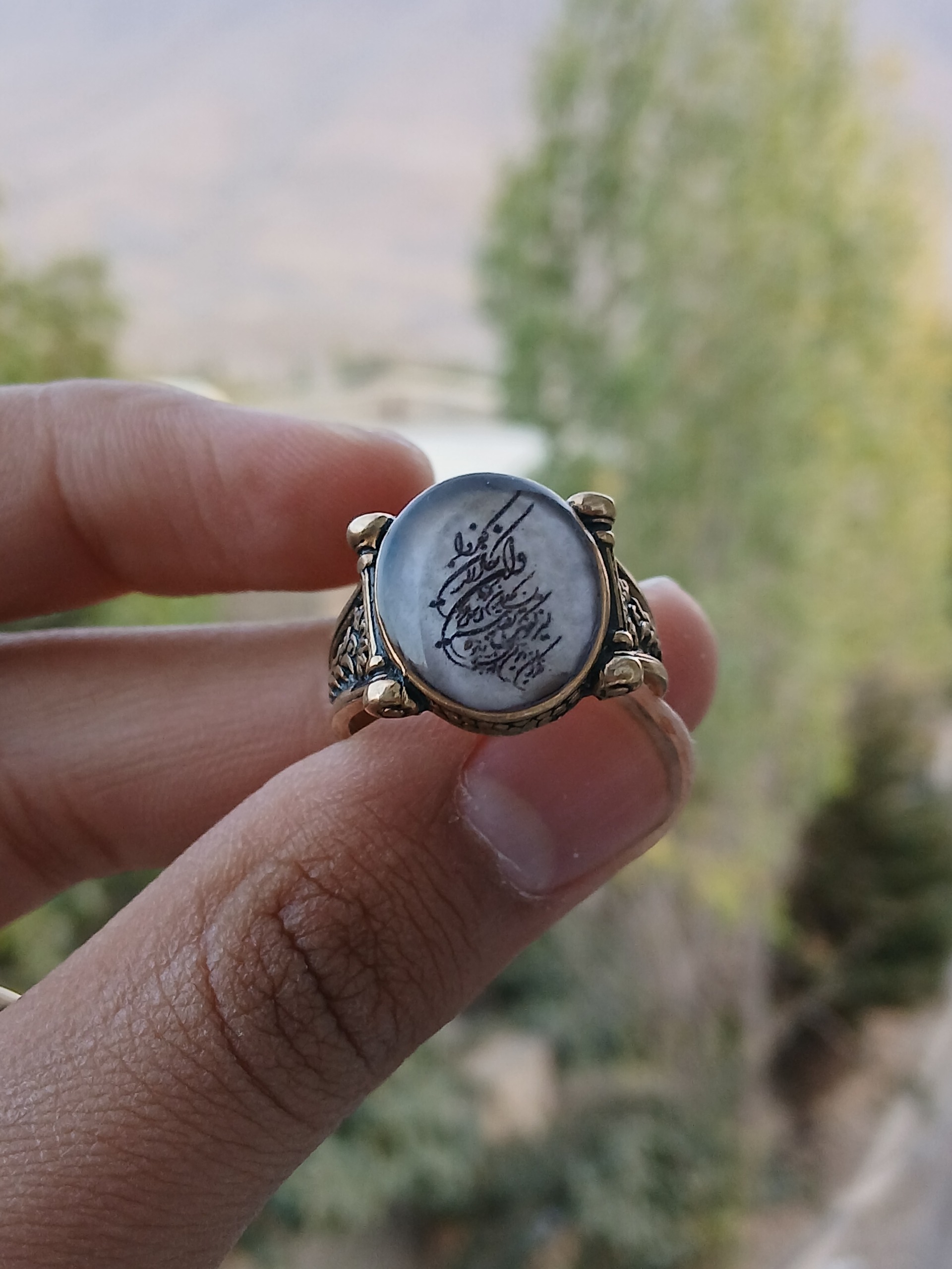انگشتر طلاروسی نوشته دار بسیار زیبا