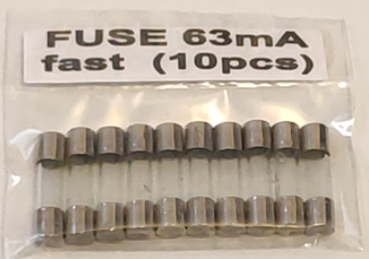 10 عدد فیوز 63 میلی آمپر