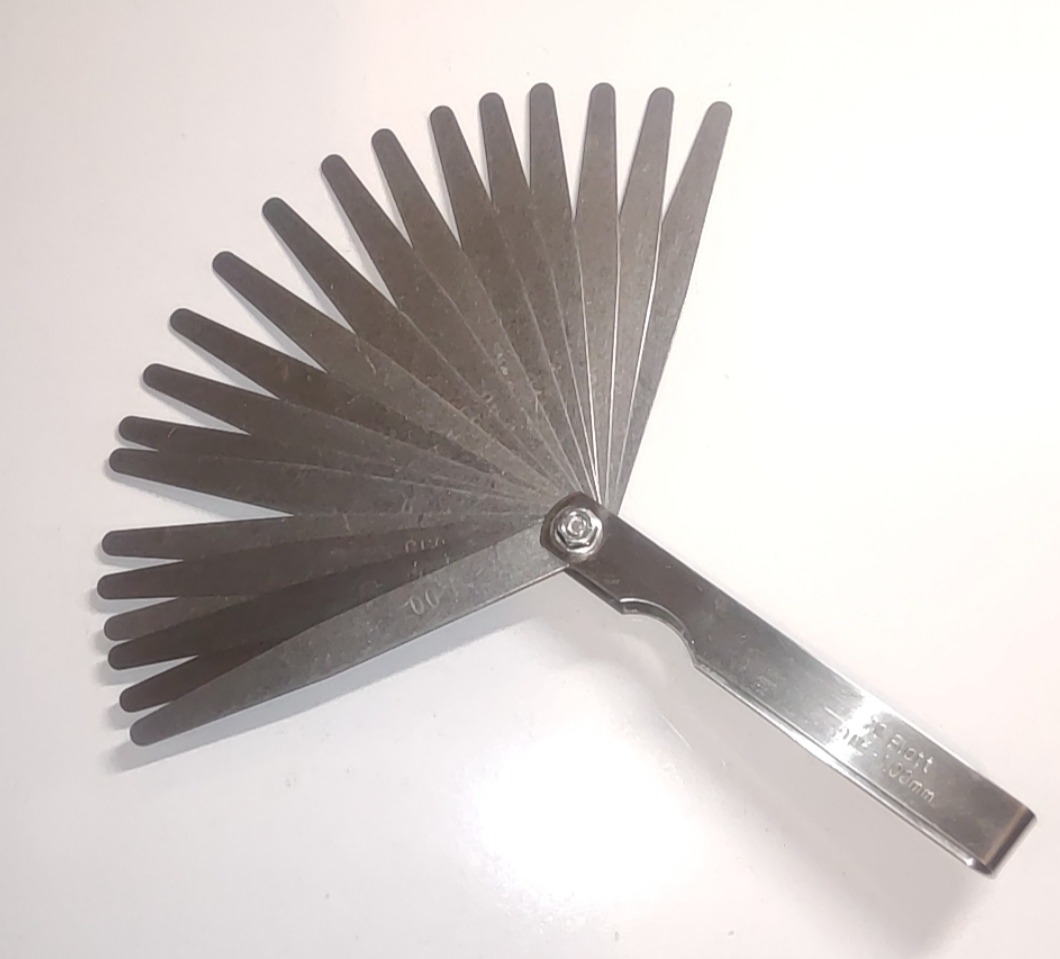 آچار فیلر 20 عددی (از 5 صدم تا 1 میلیمتر )