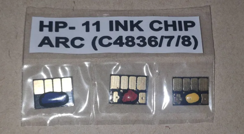 3 عدد چیپ کارتریج 
جوهر افشان HP 11