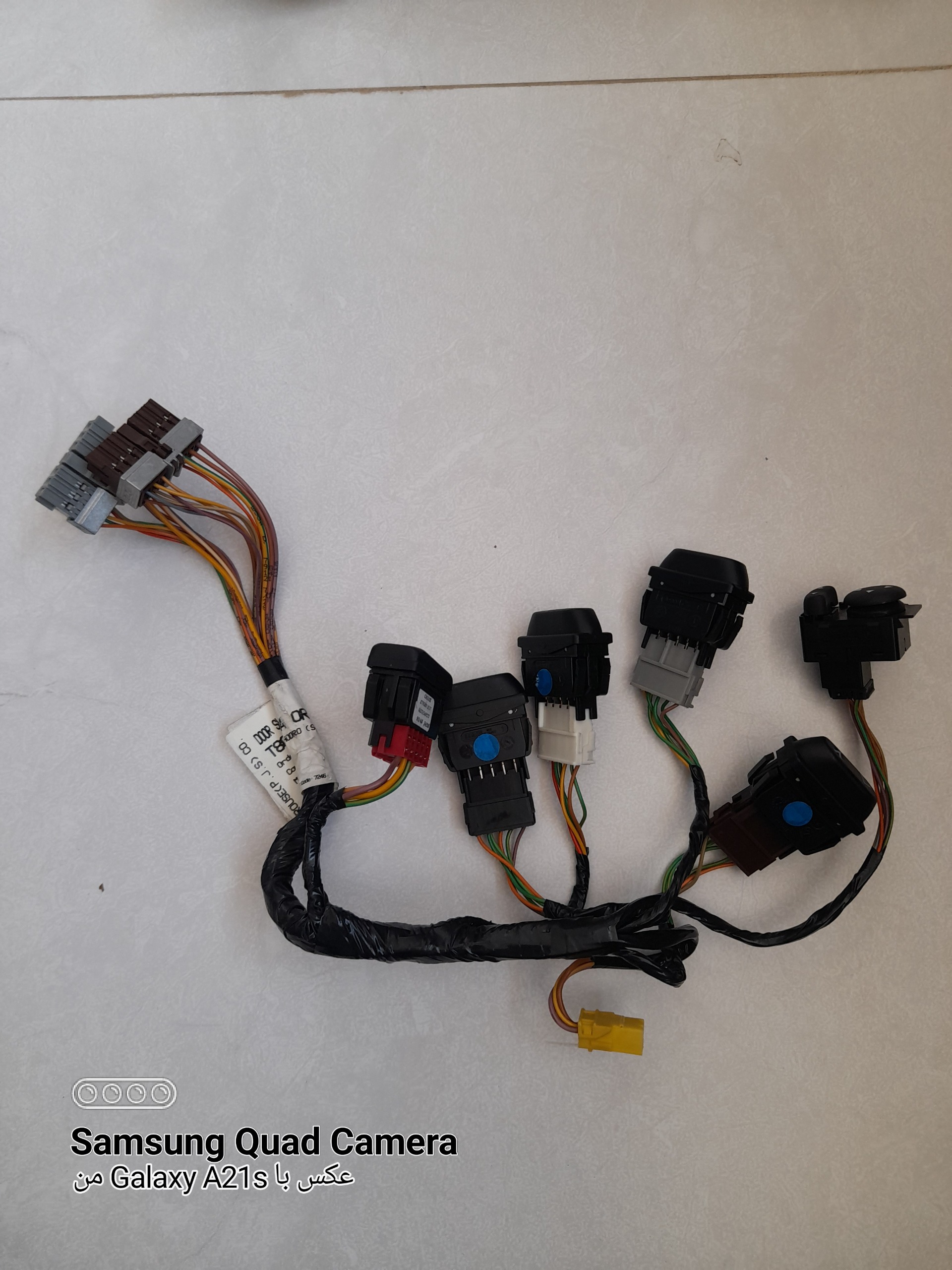 دسته سیم رودری سمند با کلیدهای اورجینال