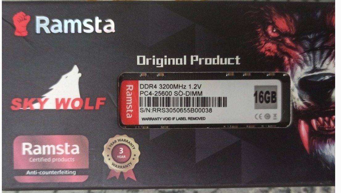 Ram ddr4 16 gig 3200 ramsta