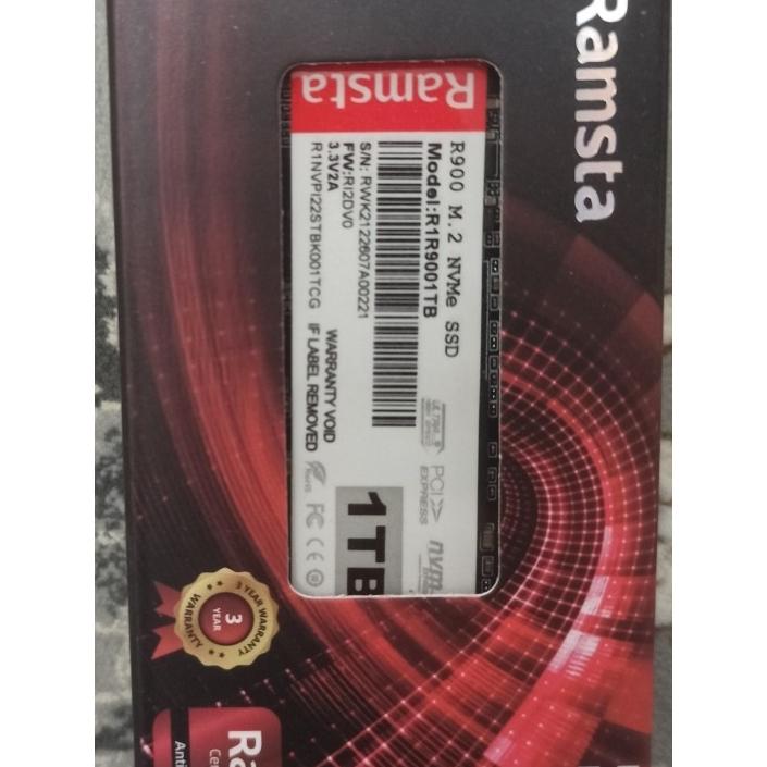 Ssd m.2 1tra nvme ramsta
