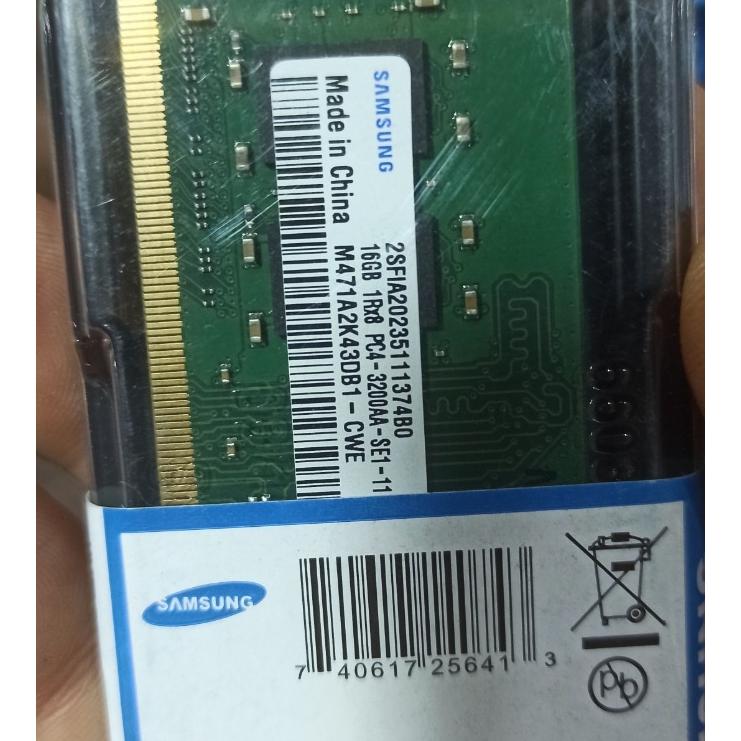 Ram 16 gig 3200 samsung اصلی لپ تاپی