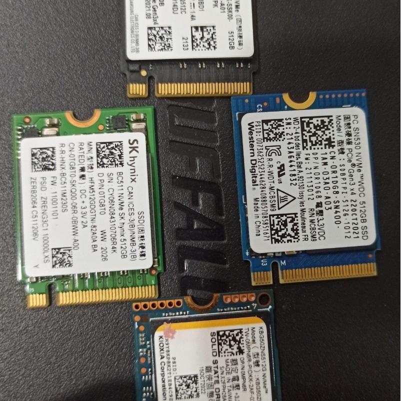 M.2 nvme 512 gig استوک اصلی مدل 2230
