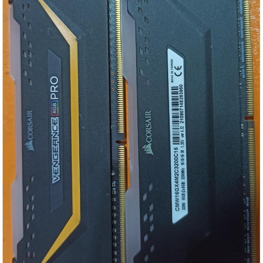 Ram 16 gig dual 3200 corsair vengeance RGB