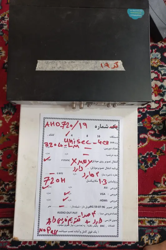 دستگاه 4 کانالهHD AHDسالم 13mpx