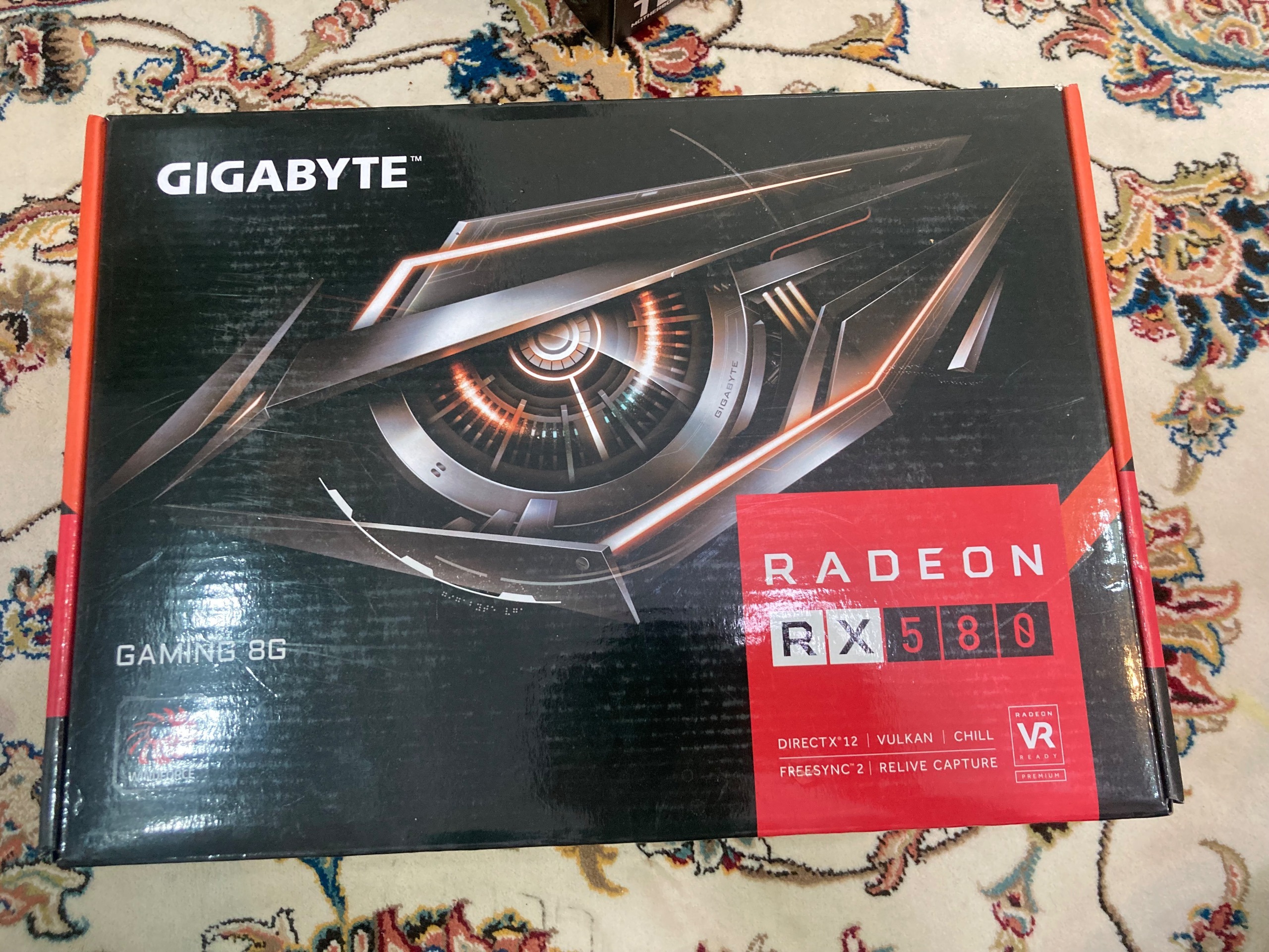 کارتن کارت گرافیک rx580